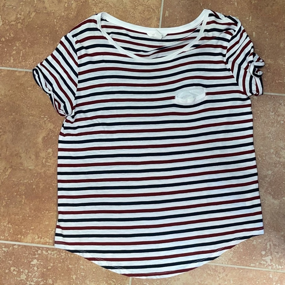 Pocket Tee with Scoop Neck!